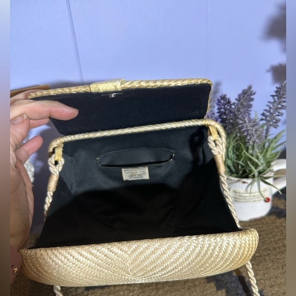 Vintage straw crossbody bag - Picture 4 of 9